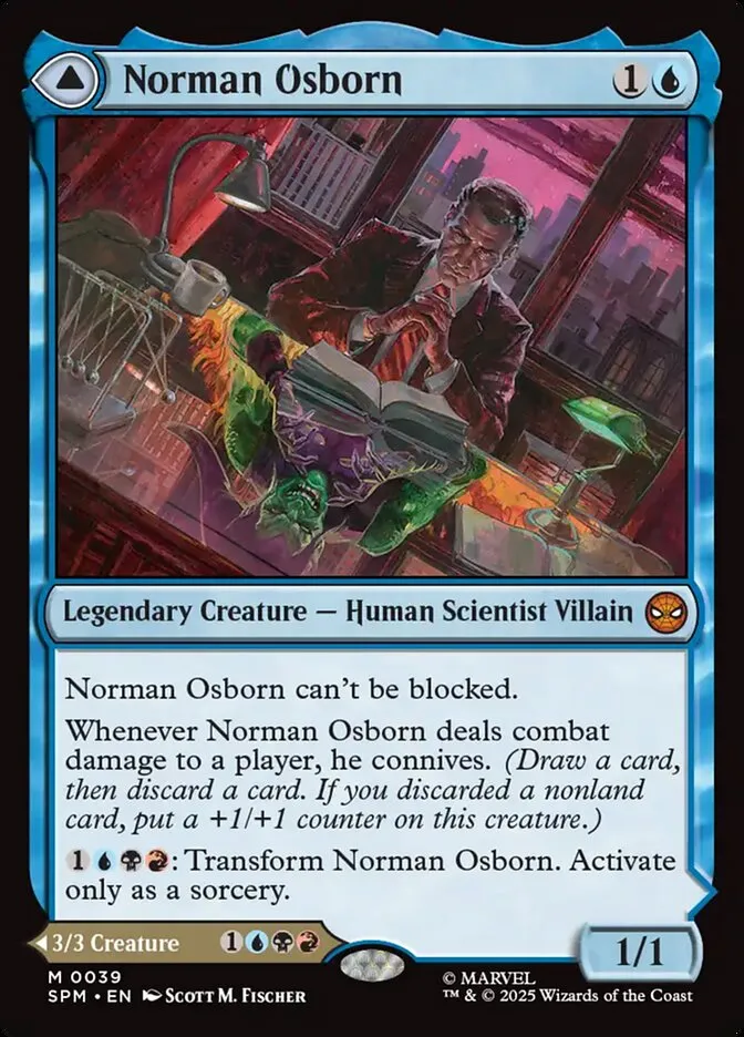 2025 Marvel's Spider-Man Norman Osborn // Green Goblin mythic #39 mythic card image