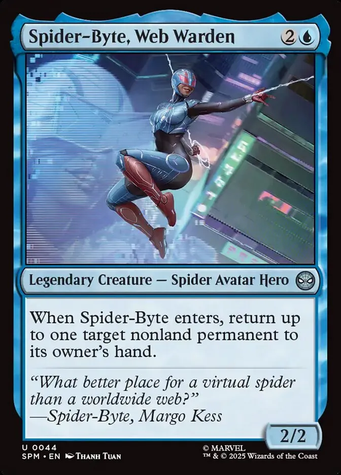 2025 Marvel's Spider-Man Spider-Byte, Web Warden uncommon #44 uncommon card image