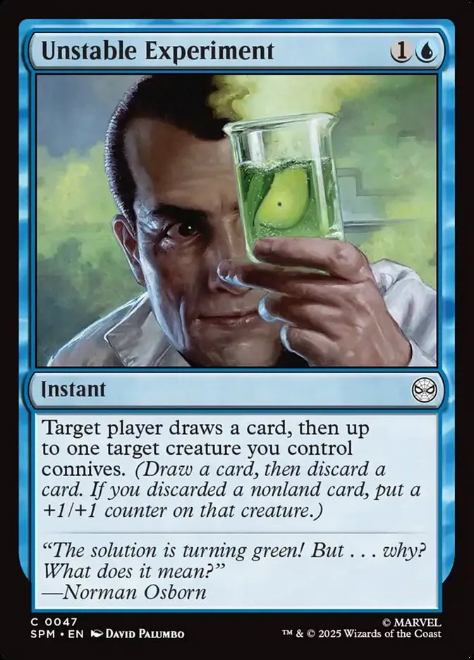 2025 Marvel's Spider-Man Unstable Experiment common #47 common card image