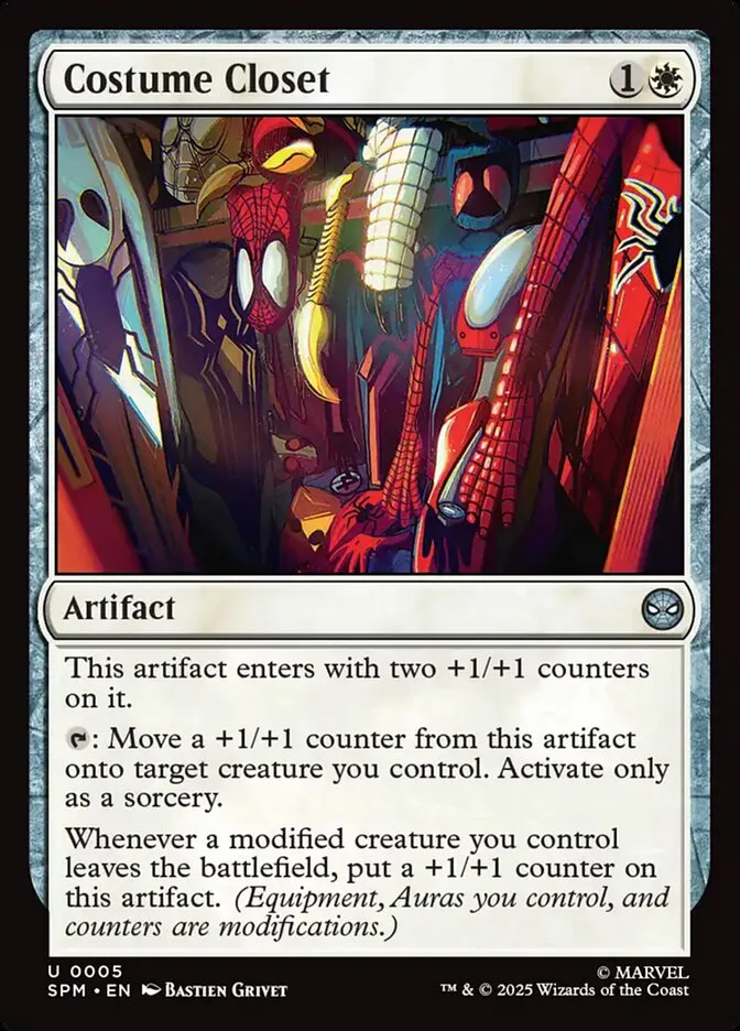 2025 Marvel's Spider-Man Costume Closet uncommon #5 uncommon card image