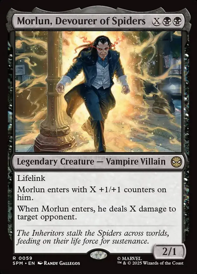 2025 Marvel's Spider-Man Morlun, Devourer of Spiders rare #59 rare card image