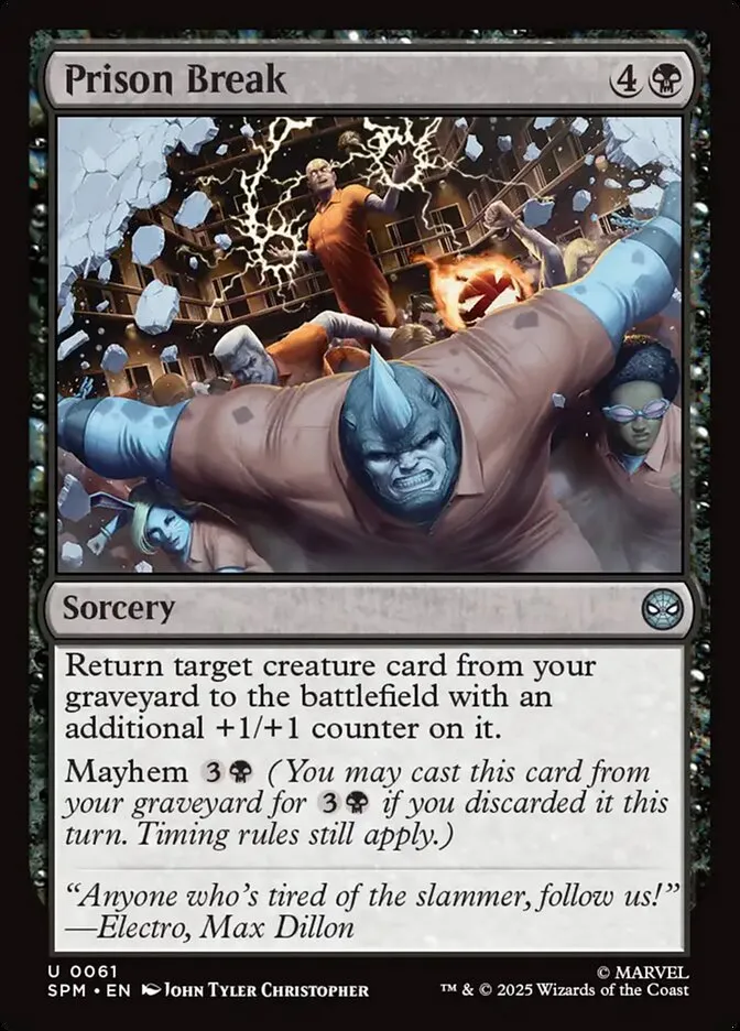 2025 Marvel's Spider-Man Prison Break uncommon #61 uncommon card image