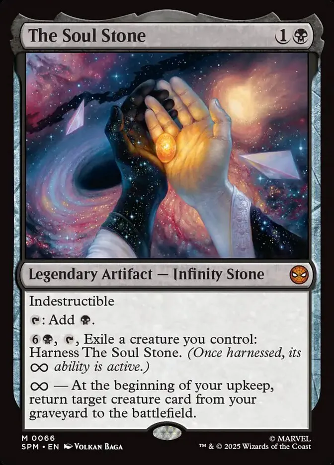 2025 Marvel's Spider-Man The Soul Stone mythic #66 mythic card image