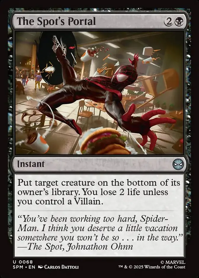 2025 Marvel's Spider-Man The Spot's Portal uncommon #68 uncommon card image