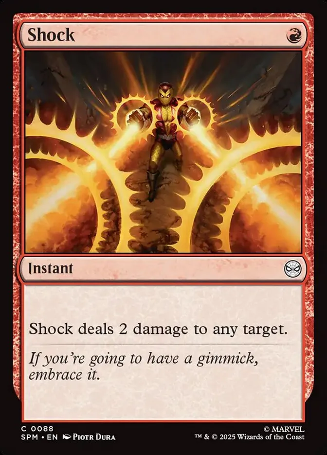 2025 Marvel's Spider-Man Shock #88 common card image