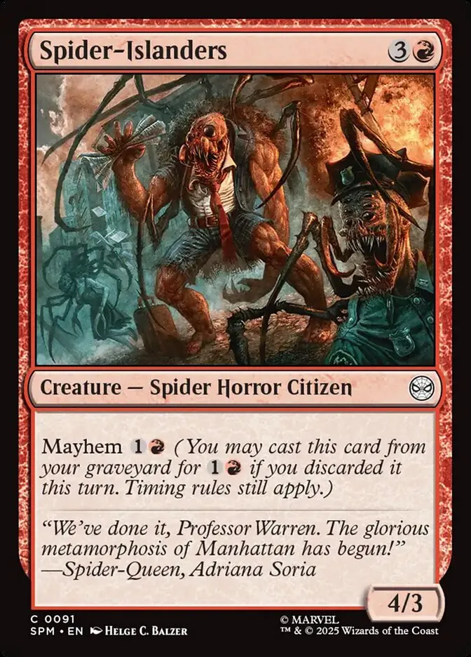 2025 Marvel's Spider-Man Spider-Islanders common #91 common card image