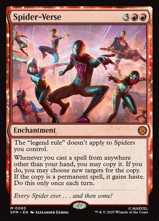 2025 Marvel's Spider-Man Spider-Verse mythic #93 mythic card image