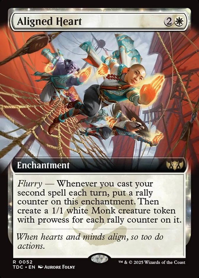 2025 Tarkir: Dragonstorm Commander Aligned Heart rare #52 rare card image