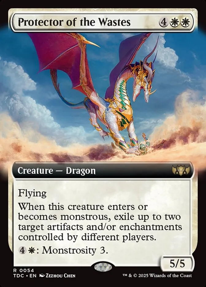 2025 Tarkir: Dragonstorm Commander Protector of the Wastes rare #54 rare card image