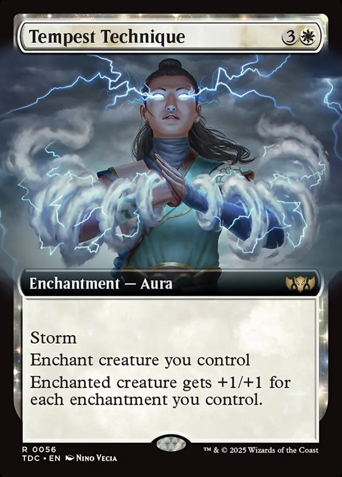 2025 Tarkir: Dragonstorm Commander Tempest Technique rare #56 rare card image