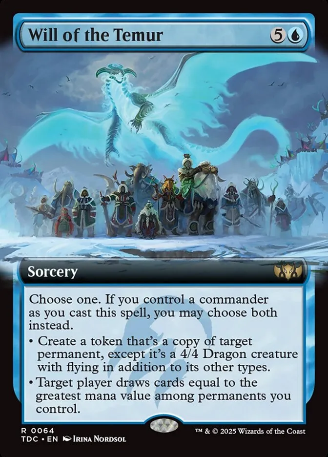 2025 Tarkir: Dragonstorm Commander Will of the Temur rare #64 rare card image