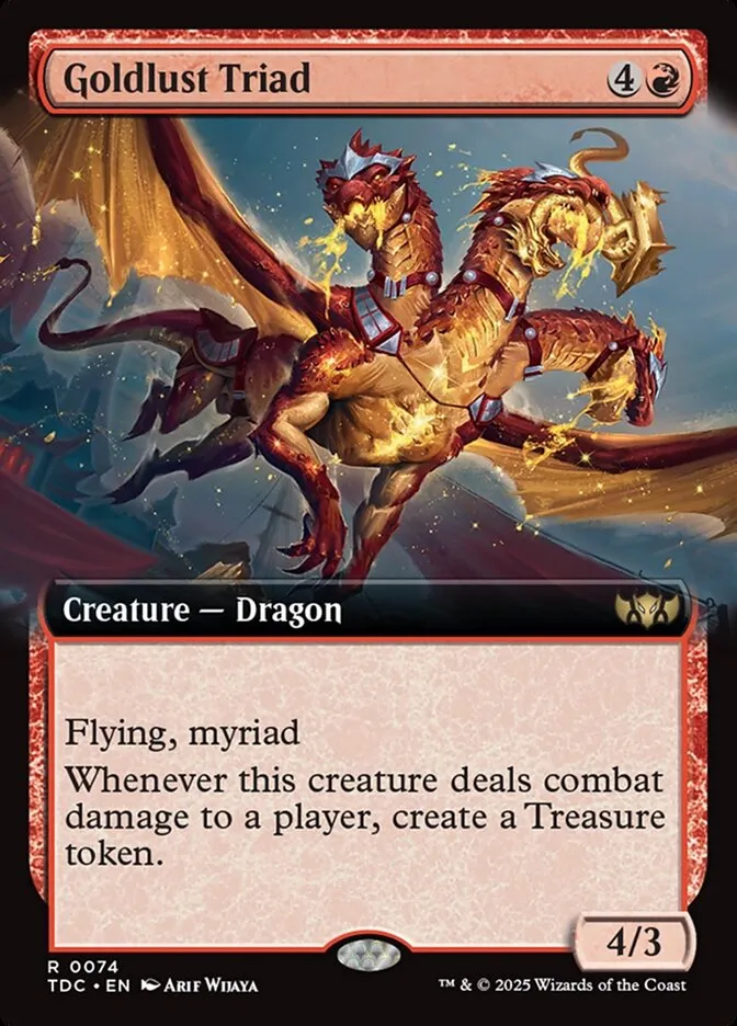 2025 Tarkir: Dragonstorm Commander Goldlust Triad rare #74 rare card image