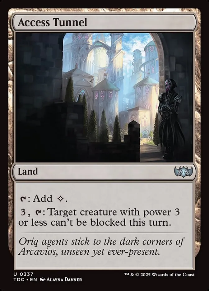 2025 Tarkir: Dragonstorm Commander Access Tunnel #337 uncommon card image