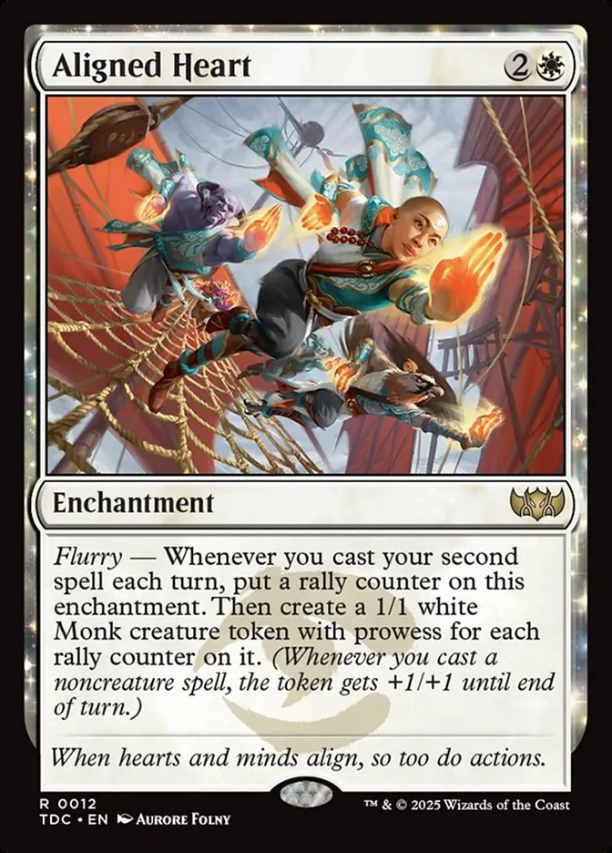 2025 Tarkir: Dragonstorm Commander Aligned Heart rare #12 rare card image