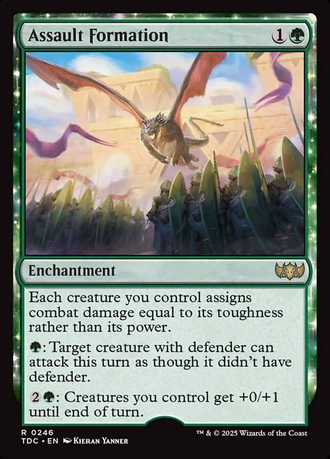 2025 Tarkir: Dragonstorm Commander Assault Formation #246 rare card image