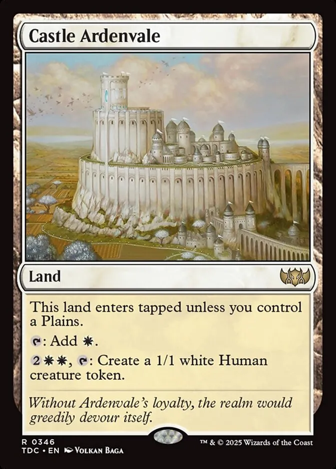 2025 Tarkir: Dragonstorm Commander Castle Ardenvale #346 rare card image
