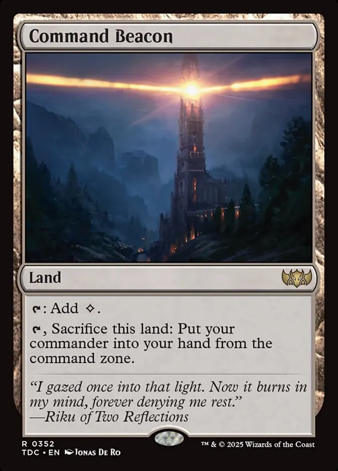 2025 Tarkir: Dragonstorm Commander Command Beacon rare #352 rare card image