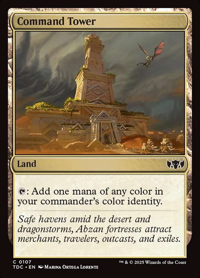 2025 Tarkir: Dragonstorm Commander Command Tower common #107 common card image