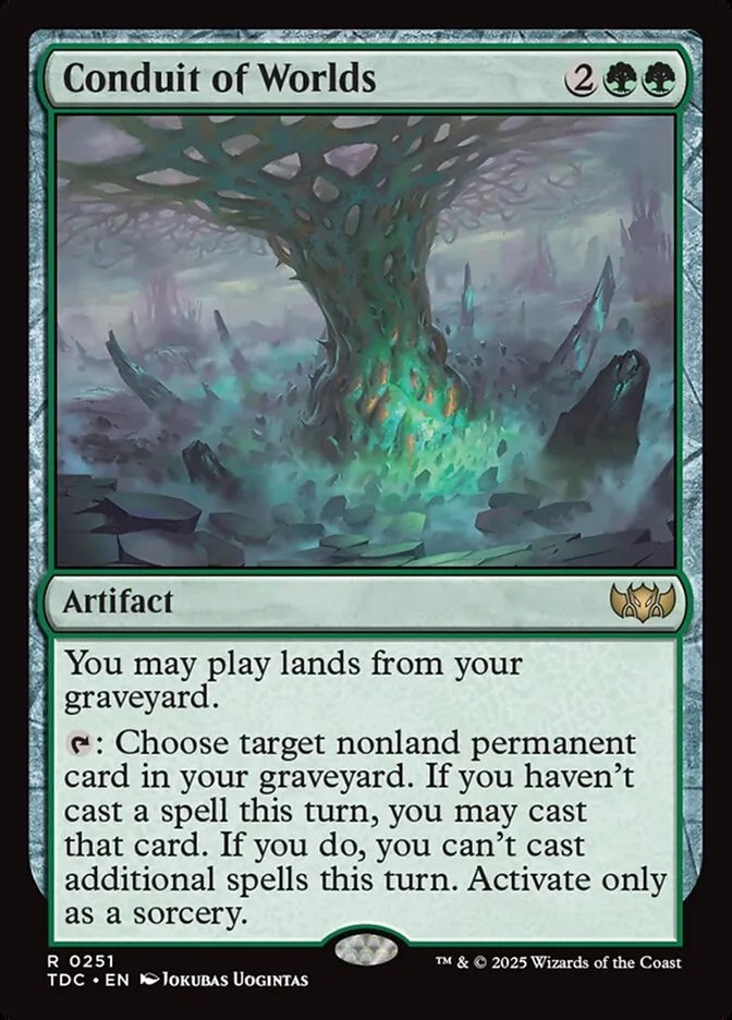 2025 Tarkir: Dragonstorm Commander Conduit of Worlds #251 rare card image