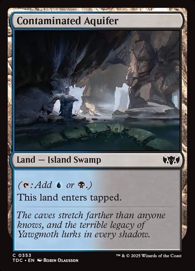 2025 Tarkir: Dragonstorm Commander Contaminated Aquifer #353 common card image