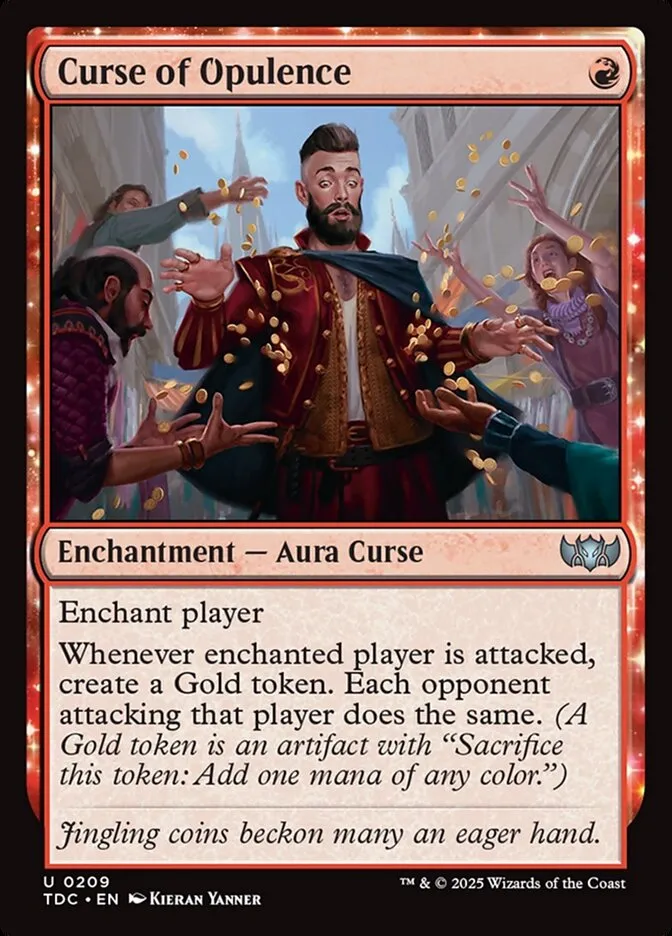 2025 Tarkir: Dragonstorm Commander Curse of Opulence #209 uncommon card image