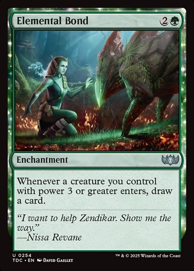 2025 Tarkir: Dragonstorm Commander Elemental Bond #254 uncommon card image