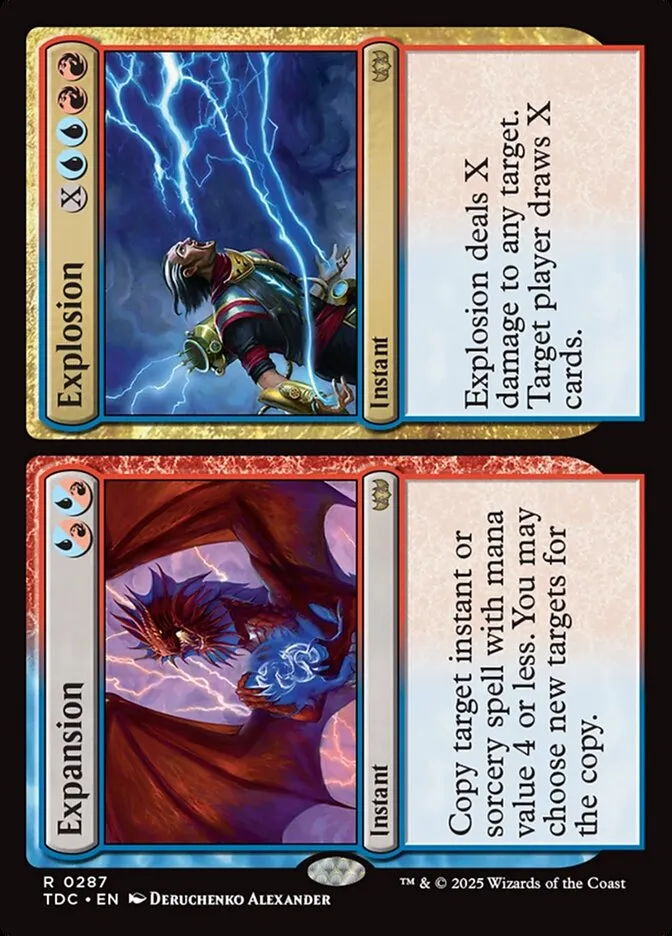 2025 Tarkir: Dragonstorm Commander Expansion // Explosion #287 rare card image