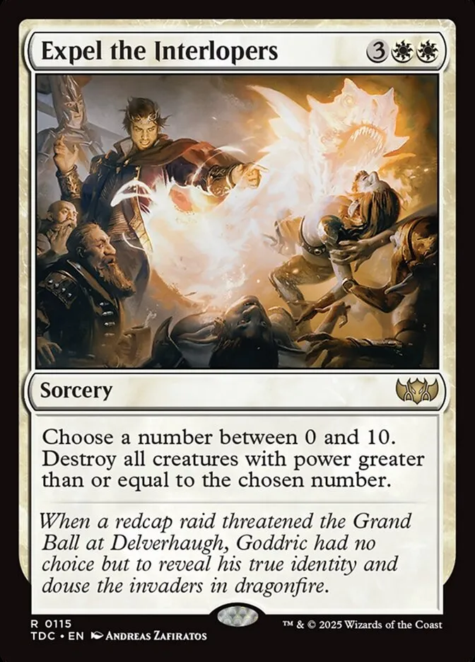 2025 Tarkir: Dragonstorm Commander Expel the Interlopers #115 rare card image