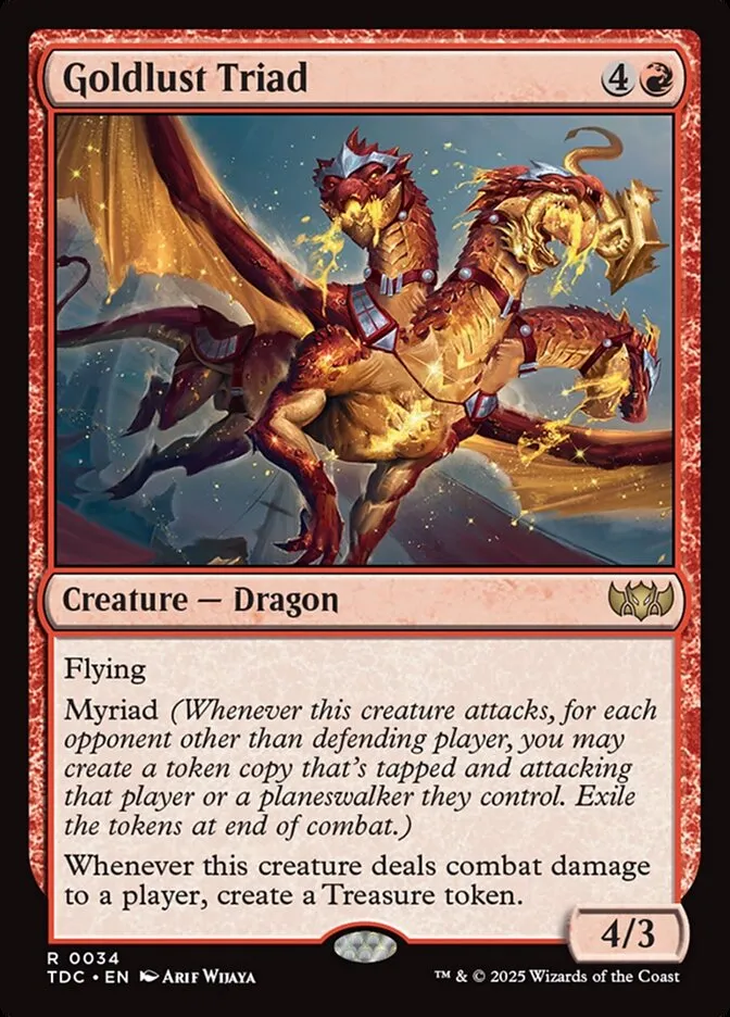 2025 Tarkir: Dragonstorm Commander Goldlust Triad #34 rare card image
