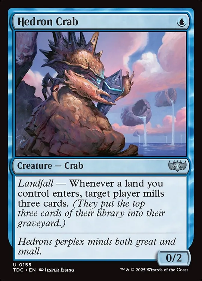 2025 Tarkir: Dragonstorm Commander Hedron Crab #155 uncommon card image