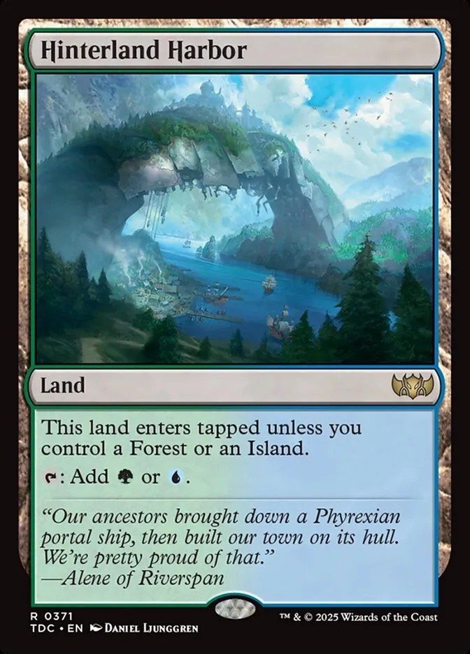2025 Tarkir: Dragonstorm Commander Hinterland Harbor #371 rare card image