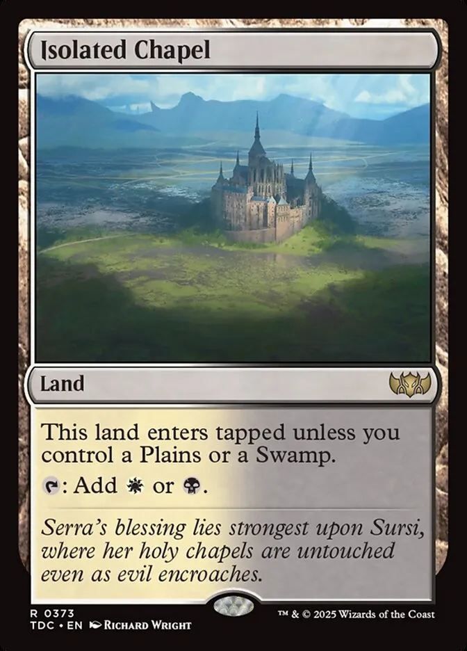 2025 Tarkir: Dragonstorm Commander Isolated Chapel #373 rare card image