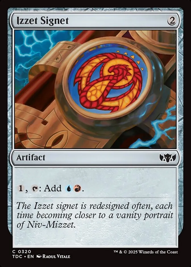 2025 Tarkir: Dragonstorm Commander Izzet Signet #320 common card image