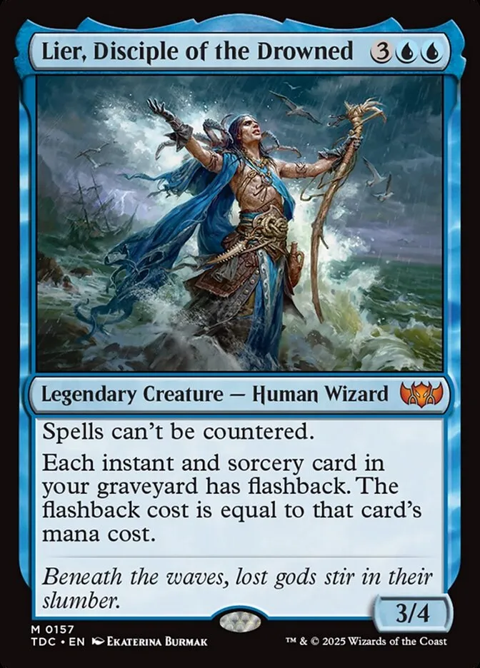 2025 Tarkir: Dragonstorm Commander Lier, Disciple of the Drowned #157 mythic card image