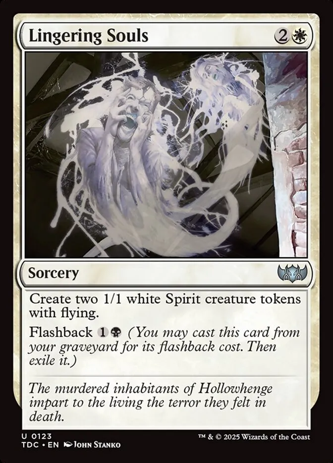 2025 Tarkir: Dragonstorm Commander Lingering Souls #123 uncommon card image