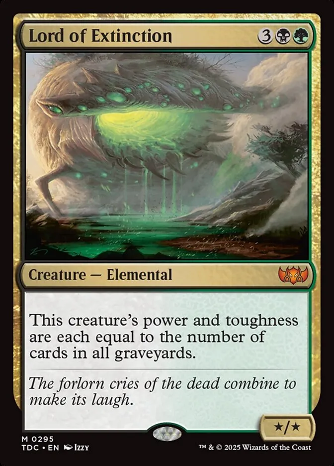 2025 Tarkir: Dragonstorm Commander Lord of Extinction #295 mythic card image