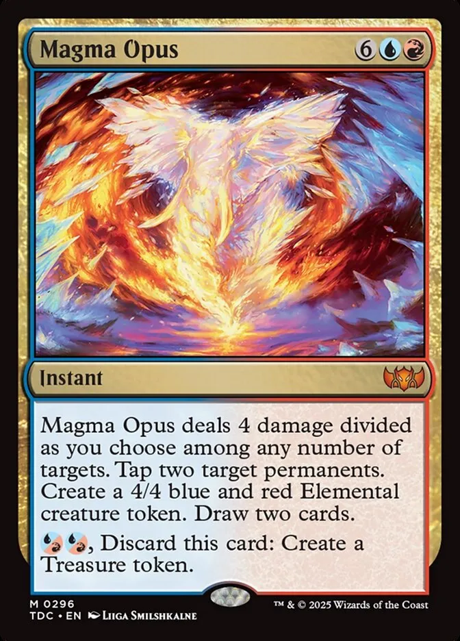 2025 Tarkir: Dragonstorm Commander Magma Opus #296 mythic card image