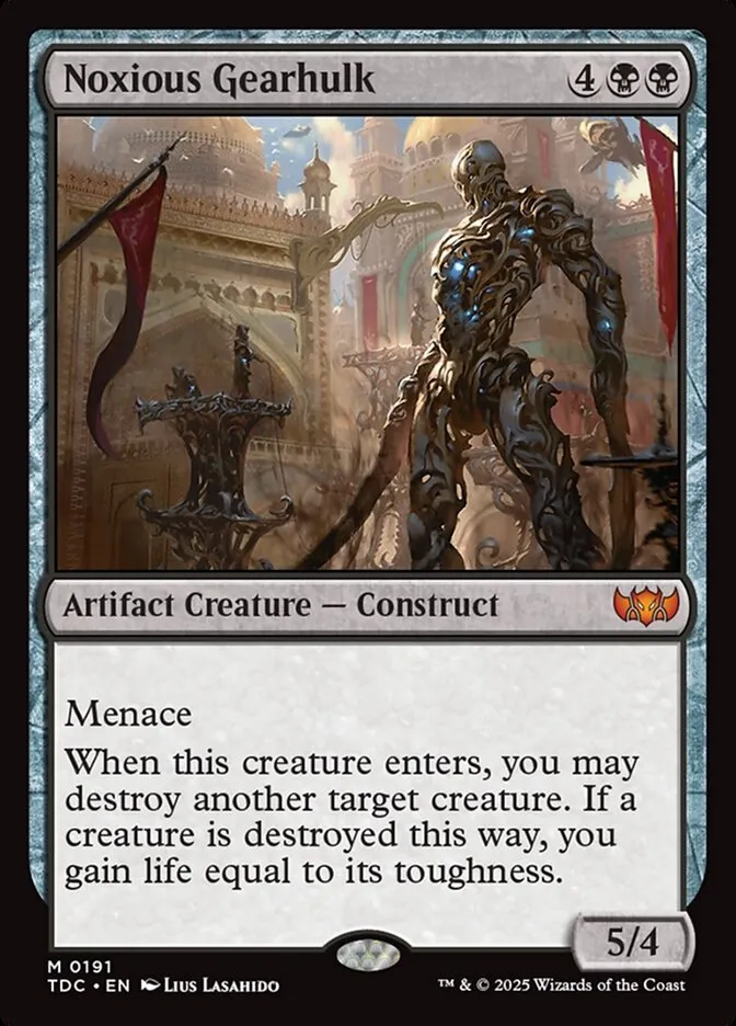 2025 Tarkir: Dragonstorm Commander Noxious Gearhulk #191 mythic card image