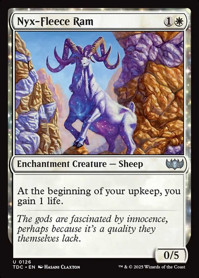 2025 Tarkir: Dragonstorm Commander Nyx-Fleece Ram #126 uncommon card image