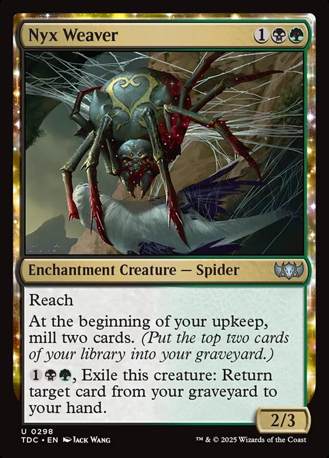 2025 Tarkir: Dragonstorm Commander Nyx Weaver #298 uncommon card image