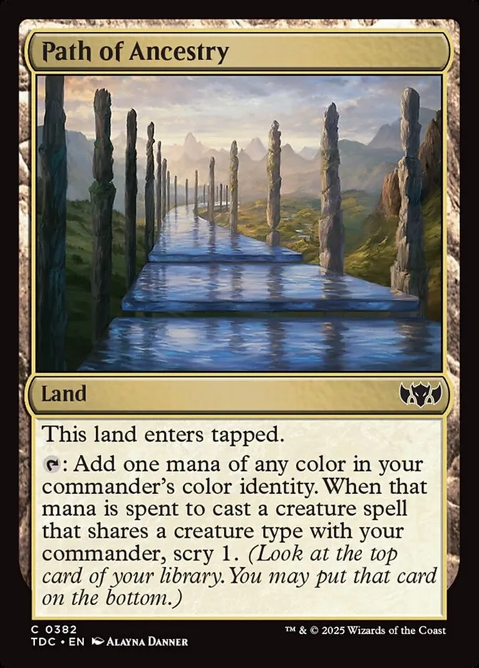 2025 Tarkir: Dragonstorm Commander Path of Ancestry #382 common card image