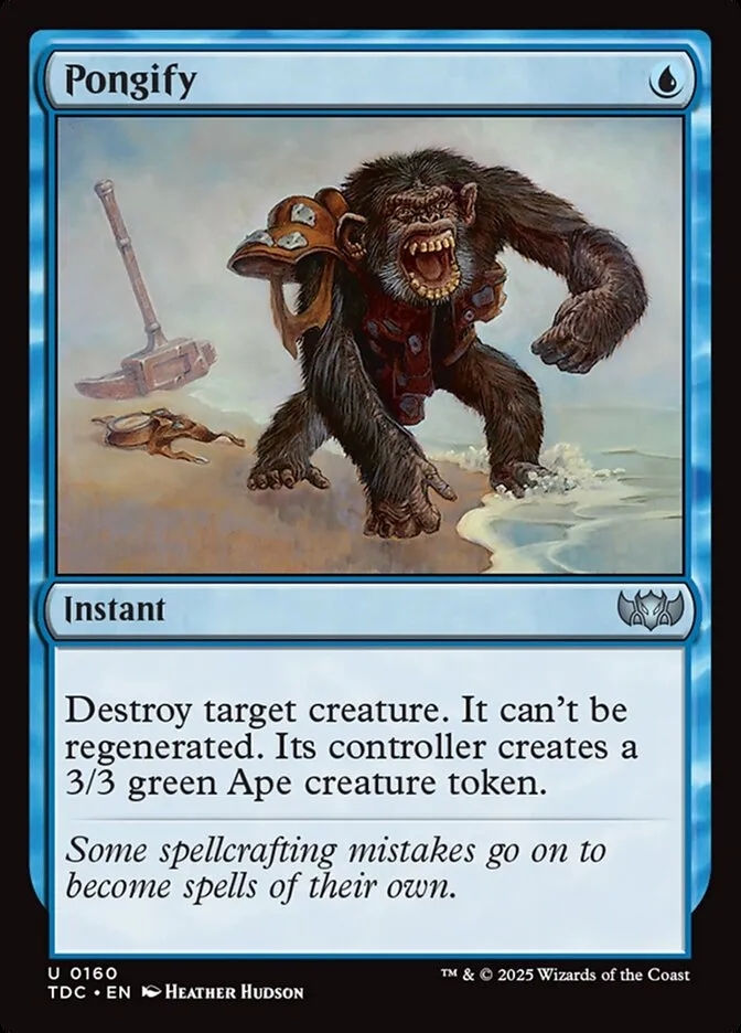 2025 Tarkir: Dragonstorm Commander Pongify #160 uncommon card image