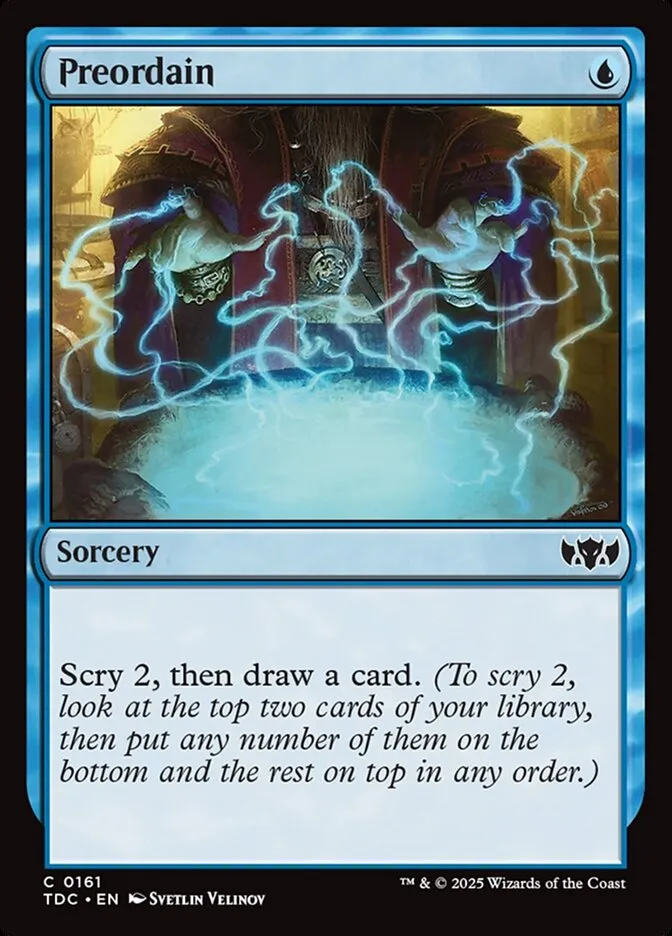 2025 Tarkir: Dragonstorm Commander Preordain #161 common card image
