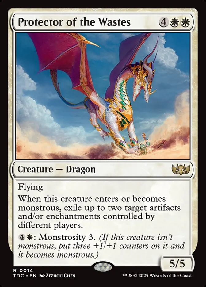 2025 Tarkir: Dragonstorm Commander Protector of the Wastes rare #14 rare card image