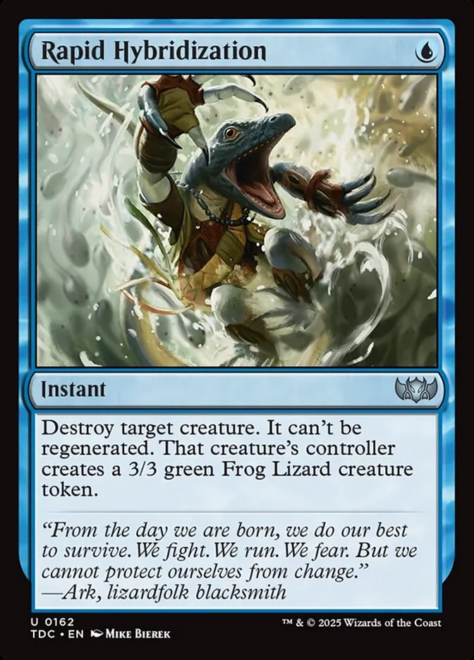 2025 Tarkir: Dragonstorm Commander Rapid Hybridization #162 uncommon card image