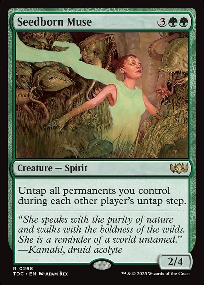 2025 Tarkir: Dragonstorm Commander Seedborn Muse rare #268 rare card image