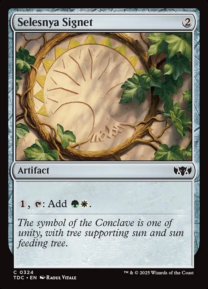 2025 Tarkir: Dragonstorm Commander Selesnya Signet #324 common card image