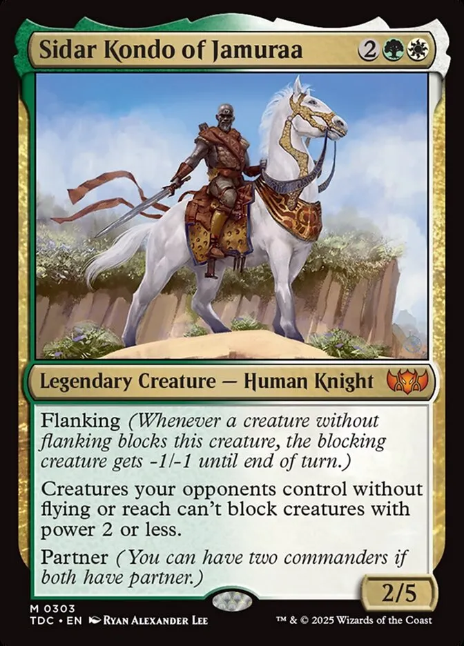 2025 Tarkir: Dragonstorm Commander Sidar Kondo of Jamuraa #303 mythic card image