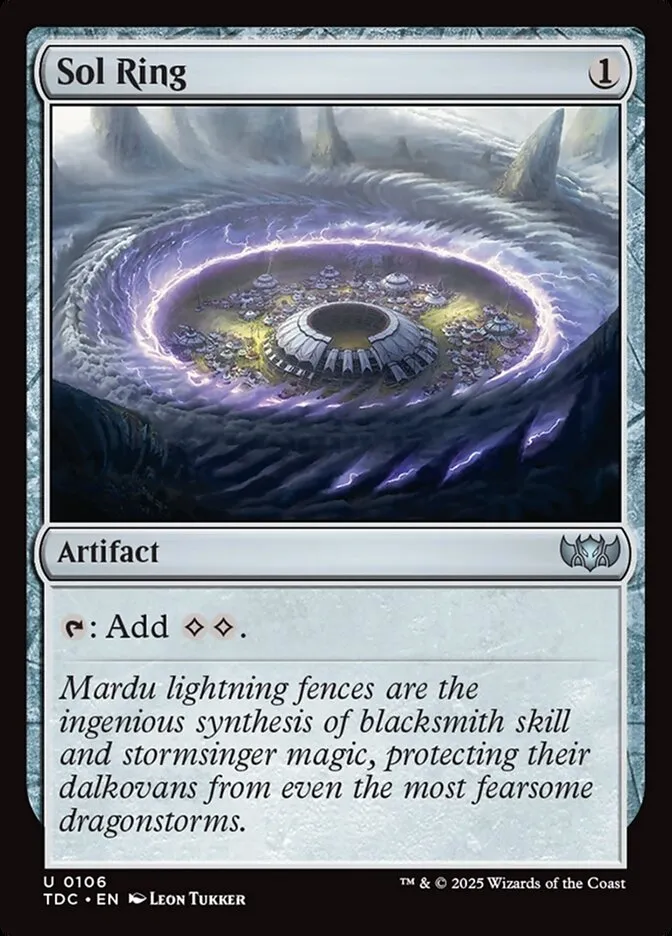 2025 Tarkir: Dragonstorm Commander Sol Ring #106 uncommon card image