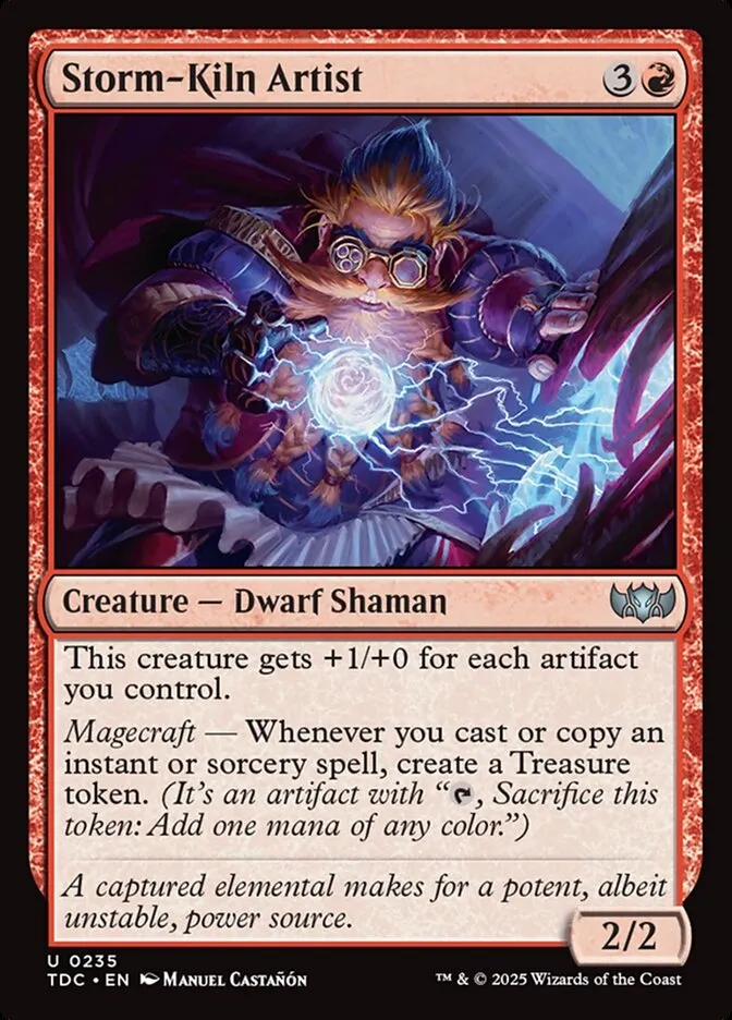 2025 Tarkir: Dragonstorm Commander Storm-Kiln Artist #235 uncommon card image
